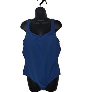 Stylish Women's Blue One Piece Swimsuit